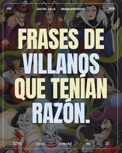 Publicación de Instagram de Javi Del Valle